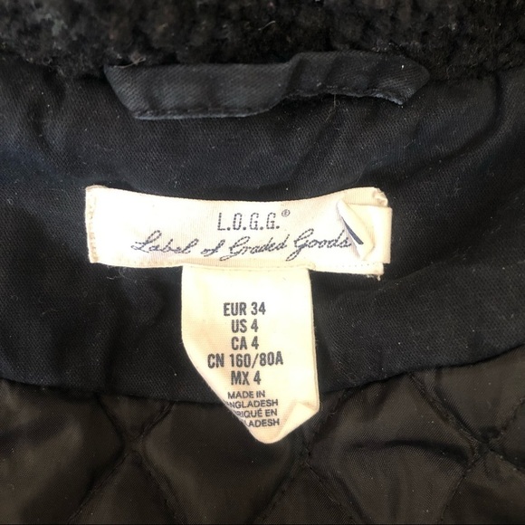 Logg black zip up hooded jacket, 4 - Picture 6 of 10